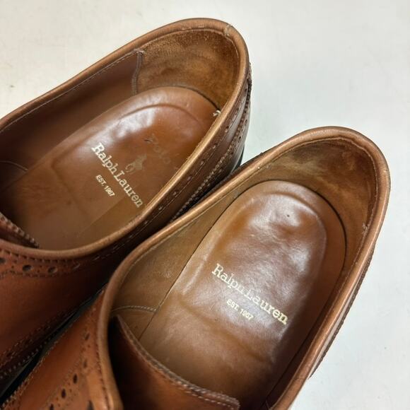 NEW HEELS Polo Ralph Lauren Brenton Wingtip Derby Goodyear Welt Made in Spain 12 main image 11